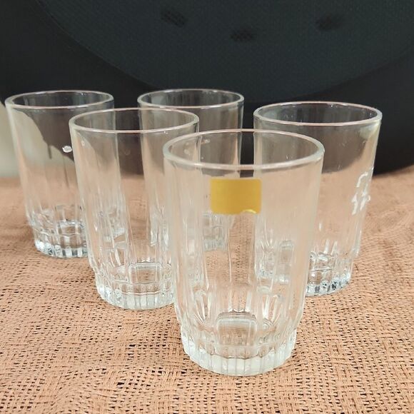 Arcoroc Clear Glass Set of 5 Glasses France - Picture 1 of 4
